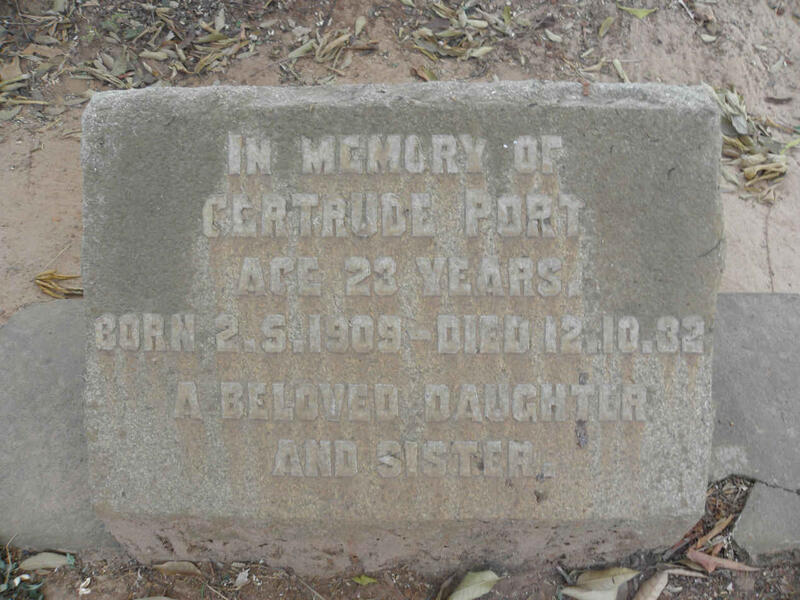 PORT Gertrude 1909-1932
