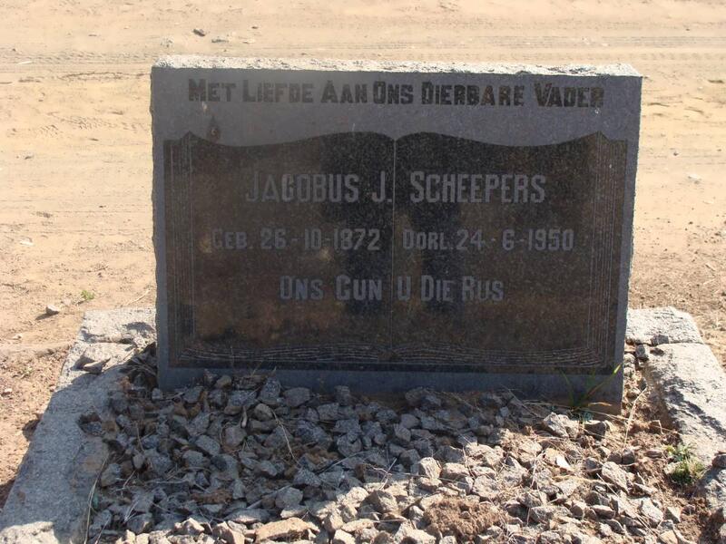 SCHEEPERS Jacobus J. 1872-1950