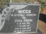 HIGGS Cecilia Hendrina 1906-1981