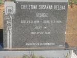 VISAGIE Christine Susanna Helena 1894-1974