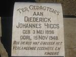HIGGS Diederick Johannes 1896-1948