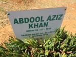 KHAN Abdool Aziz 1939-2012