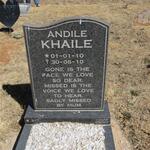 KHAILE Andile 2010-2010
