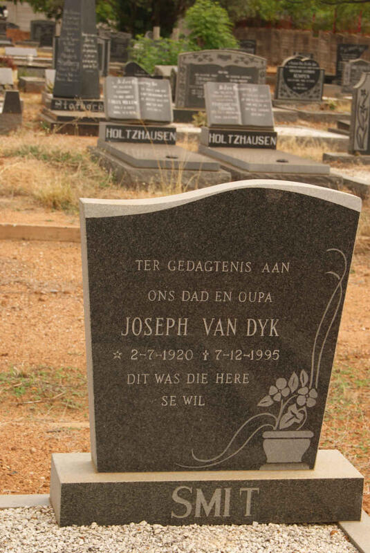 SMIT Joseph van Dyk 1920-1995