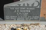 VOSTER J.F. 1916-1989