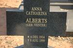 ALBERTS Anna Catharina nee VENTER 1914-1999