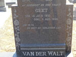 WALT Gert, van der 1895-1966