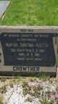 CROWTHER Robert Frederick 1883-1969 & Martha Christina Aletta CROWTHER 1890-1961
