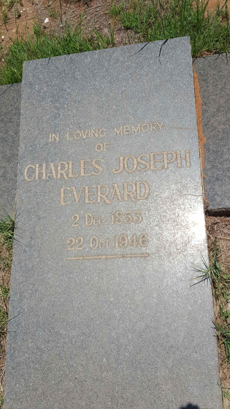 EVERARD Charles Joseph 1853-1946