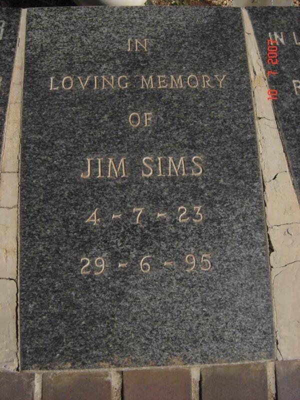 SIMS Jim 1923-1995