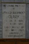 CLARK Ronald Alexander 1933-1995