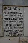 CLARK Alexander 1892-1970 :: CLARK Patricia Catherine 1937-1953 :: CLARK Hugh George 1935-1987