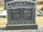 KANNEMEYER Jan W.F. 1890-1970 & Anna M. KRAUSE 1895-1973