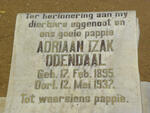 ODENDAAL Adriaan Izak 1895-1937