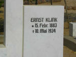 KLINK Ernst 1883-1934
