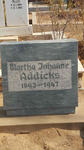 ADDICKS Martha Johanne 1893-1947