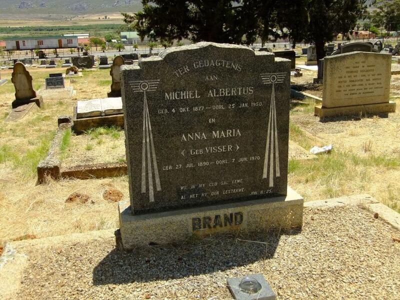 BRAND Michiel Albertus 1877-1950 & Anna Maria VISSER 1890-1970