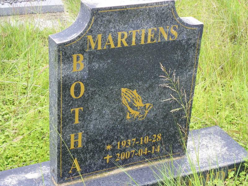 BOTHA Martiens 1937-2007