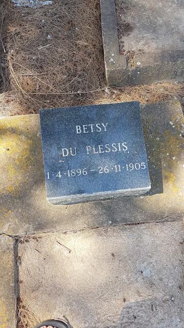 PLESSIS Betsy, du 1896-1905