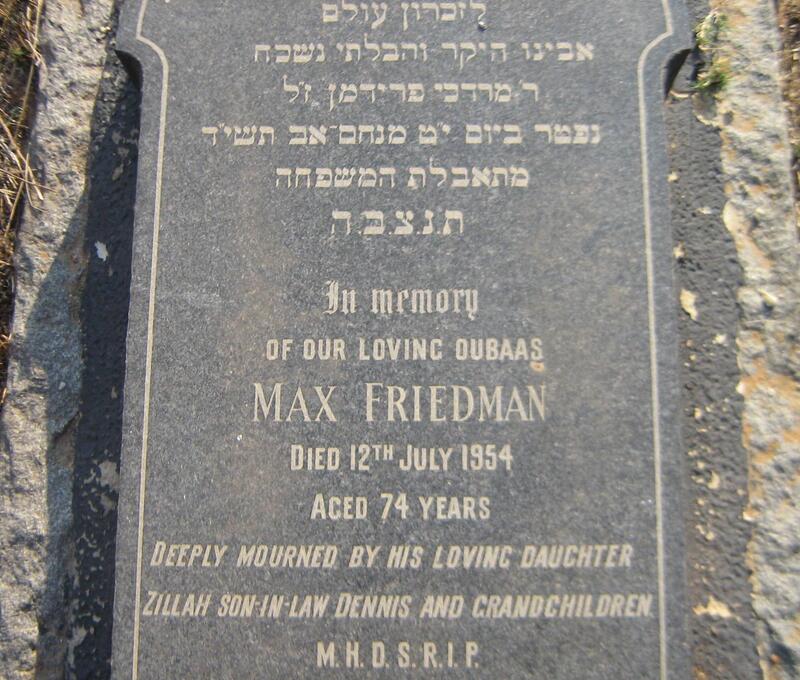 FRIEDMAN Max -1954