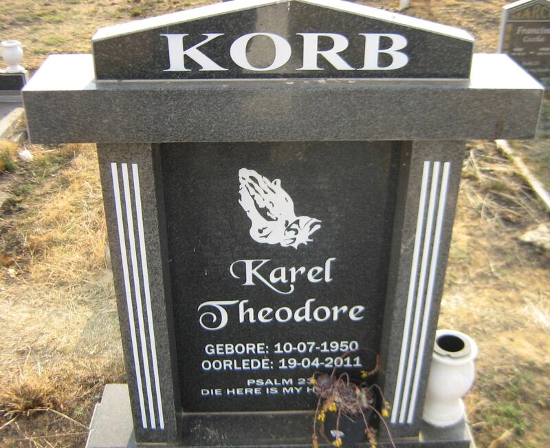 KORB Karel Theodore 1950-2011