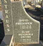 STRAUSS David Frederick 1920-1999 & Elsie Hendrika Jacoba 1918-2000