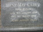 CAREY Oliver Thomas 1888-1962 & Irene May MULLER 1894-1959