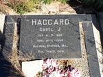 HAGGARD Carel J. 1936-1984