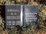 HOLTZHAUZEN Johanna M.H. 1939-1991
