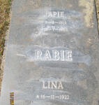 RABIE Japie 1914-1988 & Lina 1922-