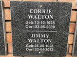 WALTON Jimmy 1928-2012 & Corrie 1928-2008