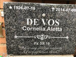 VOS Cornelia Aletta, de 1926-2014