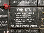 ZYL Daniel Christian, van 1933-2013 & Anna Magaretha 1933-
