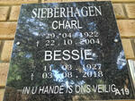 SIEBERHAGEN Charl 1922-2004 & Bessie 1927-2018