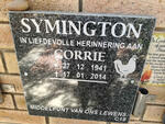 SYMINGTON Corrie 1941-2014