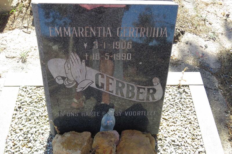 GERBER Emmarentia Gertruida 1906-1990