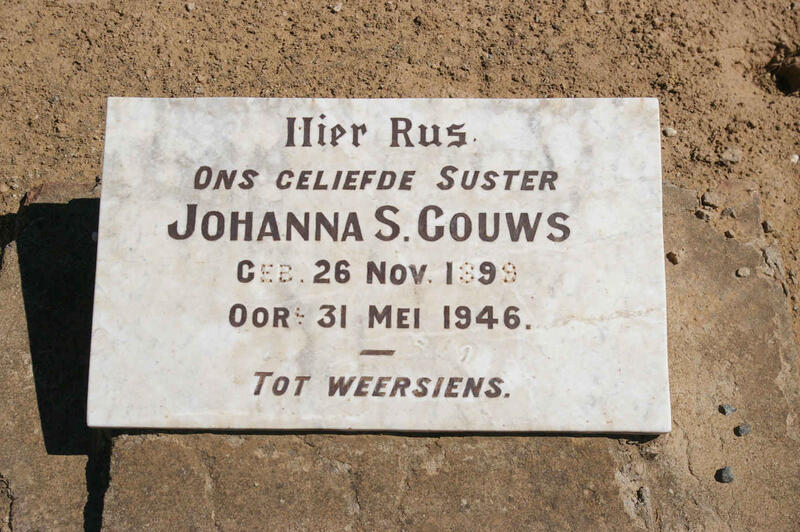 GOUWS Johanna S. 1899-1946