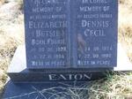 EATON Dennis Cecil 1924-1988 & Elizabeth FOURIE 1929-1984