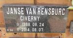 RENSBURG Giverny, Janse van 1988-2014