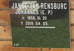 RENSBURG E.P., Janse van 1956-2019