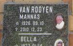 ROOYEN Mannas, van 1926-2010 & Bella 19?7-