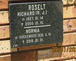 ROSELT R.J. 1927-2009 & Norma KOEKEMOER 1935-2018