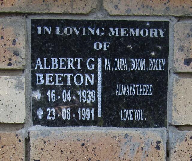 BEETON Albert G. 1939-1991
