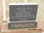 FAINSTEIN Tobie 1911-1994