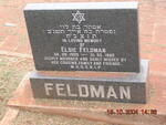 FELDMAN Elsie 1909-1992