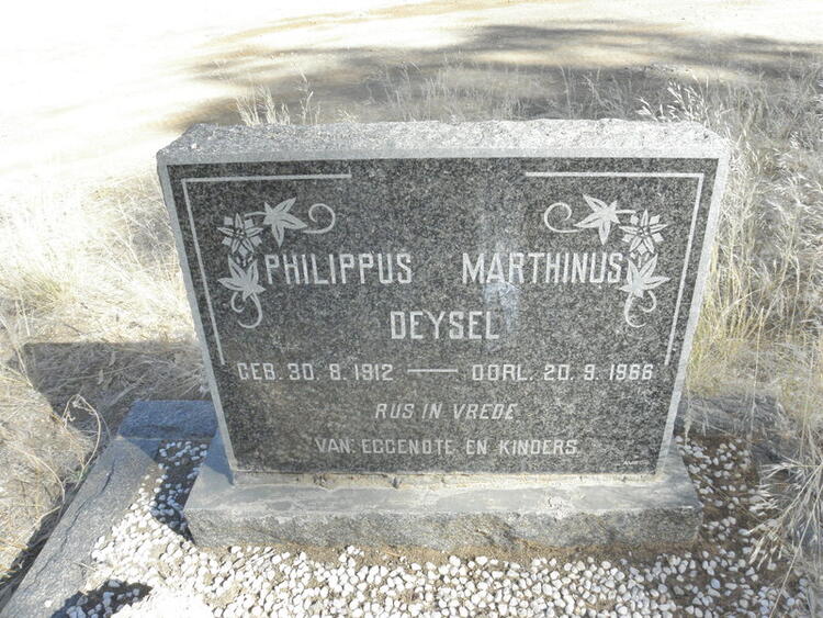 DEYSEL Philippus Marthinus 1912-1966