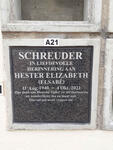 SCHREUDER Hester Elizabeth 1940-2021