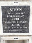 STEYN Gert 1935-2011 & Lenie 1933-2013