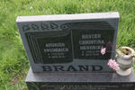 BRAND Andries Frederick 1925-2009 & Hester Christina Hendrika 1934-2013