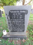 BOTHMA Margareita Johanna nee DU TOIT 1911-1977